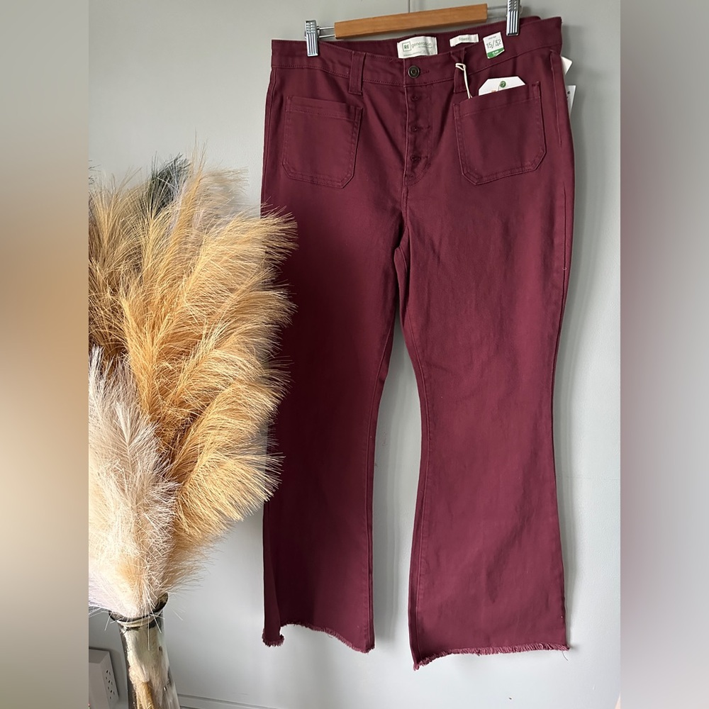 Celebrity Pink Burgundy Flare Pants